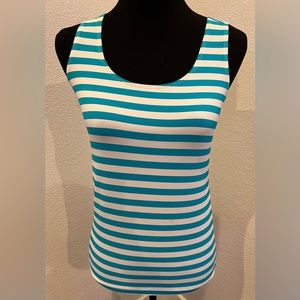 Chico’s Blue and White Tank Top Size 00 (US Size 2-XS)